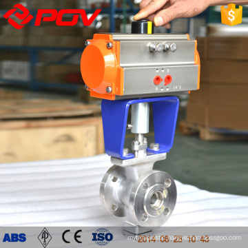 DN25 Stainless steel cut off pneumatic ball valve